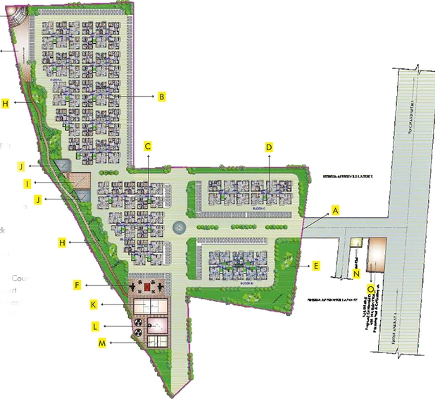 Master Plan of Karsten Palm Groves in Chandapura, Bangalore - Image 184556