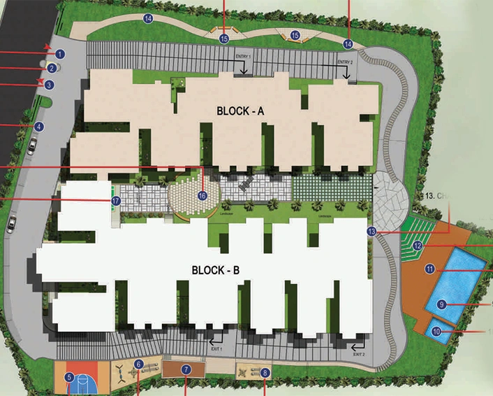Master Plan of Anand Alpine in Anjanapura, Bangalore - Image 184392