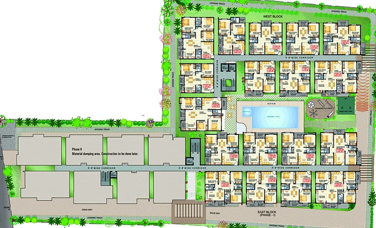 Master Plan of Creative Shree Vikas in Thanisandra, Bangalore - Image 184478