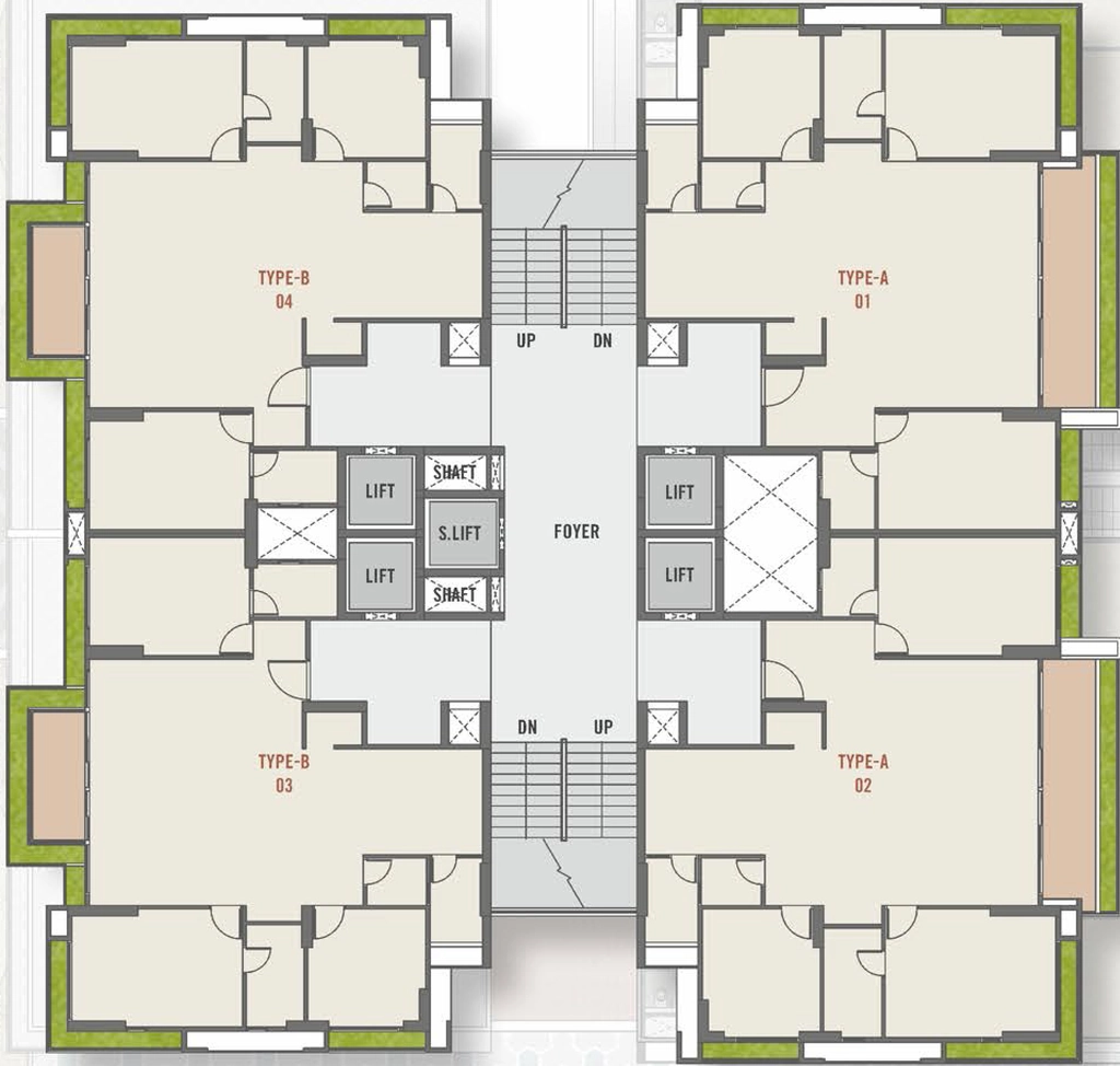 Floor Plan of Sunrise Rehvassa Stately in Koba, Gandhinagar - Image 372711