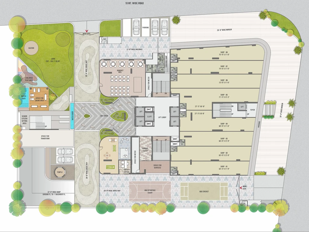 Master Plan of Sunrise Rehvassa Stately in Koba, Gandhinagar - Image 372712