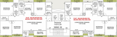 Floor Plan of Navpad Broadway Skycourt in Sevasi, Vadodara - Image 183626