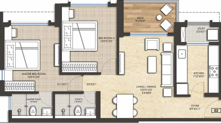 3 BHK Flat in Lodha Amara in Thane West, Thane - Image 778207