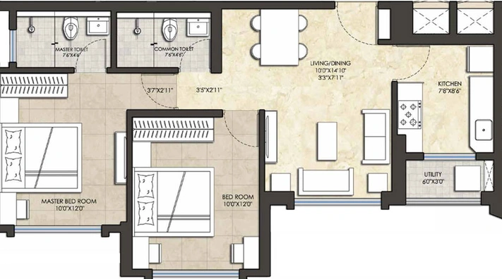 2 BHK Flat in Lodha Amara in Thane West, Thane - Image 778206