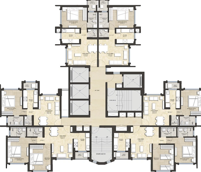 Floor Plan of Lodha Amara in Thane West, Thane - Image 121690
