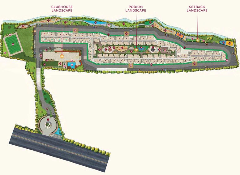 Master Plan of Sowparnika Euphoria in the East in Whitefield, Bangalore - Image 173191