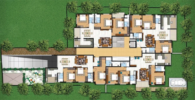 Master Plan of Prasad Aspira in JP Nagar, Bangalore - Image 102586