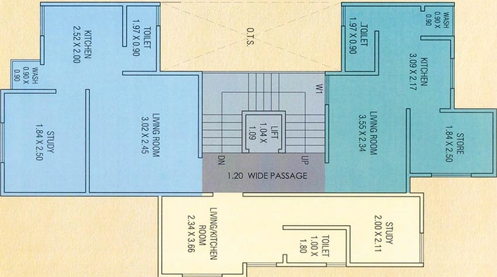 Floor Plan of Gajanan Ganadhish Avenue in Baranpura, Vadodara - Image 185186