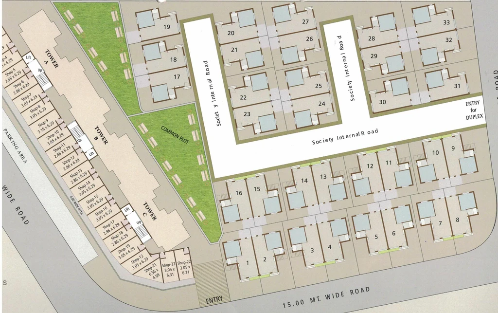 Master Plan of Avadh City in Kareli Baug, Vadodara - Image 183076