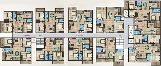 Floor Plan of SNR Magnolia Park in Sarjapur Road, Bangalore - Image 184787