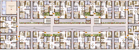 Floor Plan of Fineline Bliss in Rachenahalli, Bangalore - Image 184426