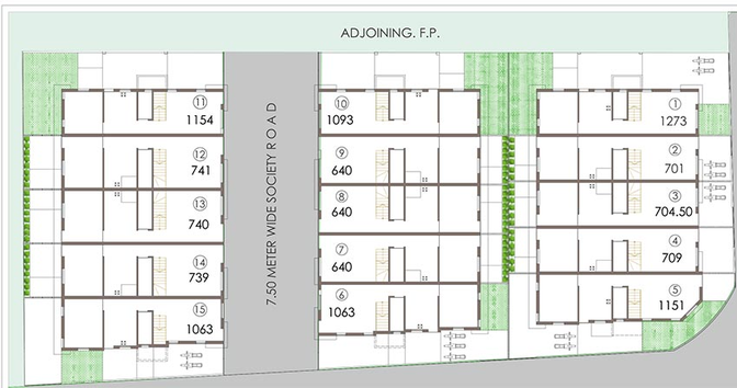 Master Plan of Narayan Green in Sama Savli Road, Vadodara - Image 190819