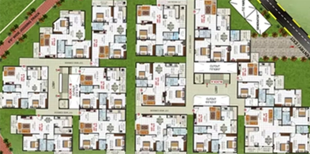 Floor Plan of Sri Vani Orchids in Anjanapura, Bangalore - Image 184818