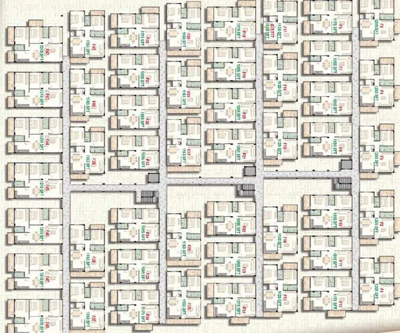 Floor Plan of Shrishti Enclave in Thanisandra, Bangalore - Image 184762