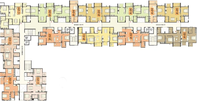 Floor Plan of SLV Pragathi Amber in Electronic City, Bangalore - Image 102663
