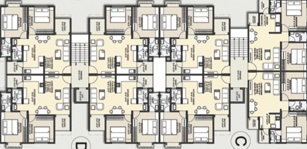Floor Plan of Samanvay Sequence in Manjalpur, Vadodara - Image 193397