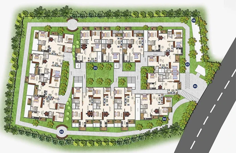 Master Plan of Sumukha Silverstone in Bilekahalli, Bangalore - Image 184351