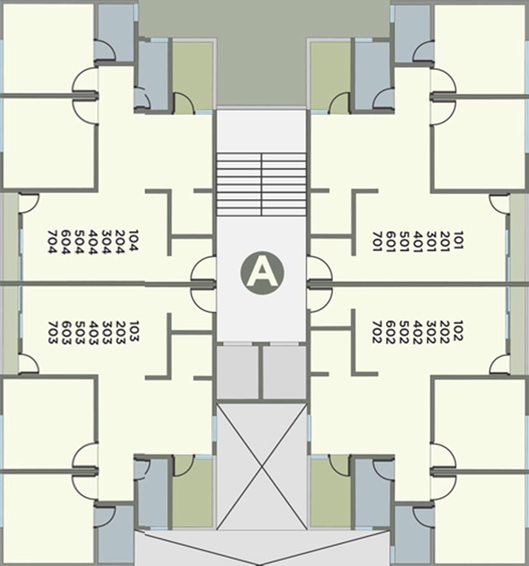 Floor Plan of Shree Akshar Sky View in Kalali, Vadodara - Image 182172