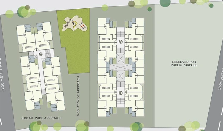 Master Plan of Shree Akshar Sky View in Kalali, Vadodara - Image 182173