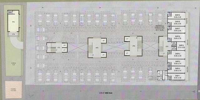 Master Plan of Aakar Param Aspire in Bill, Vadodara - Image 192210