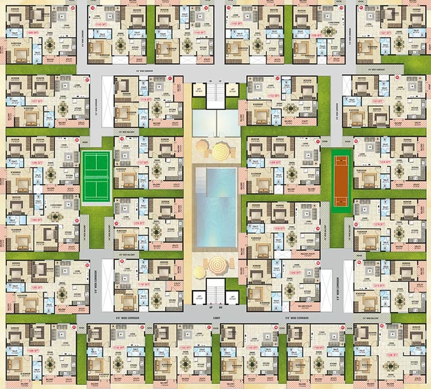 Floor Plan of SS Paradise in Sarjapur Road, Bangalore - Image 184311