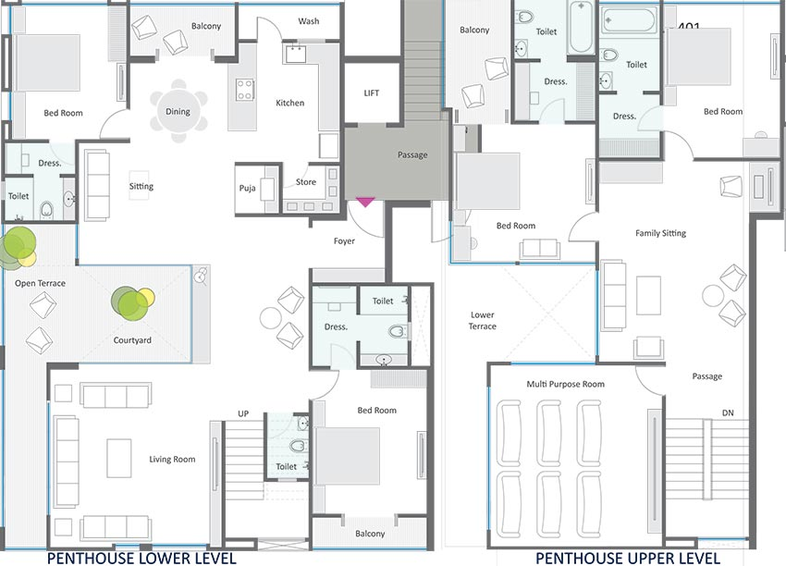 4 BHK Flat in Meraki One in Alkapuri, Vadodara - Image 821601
