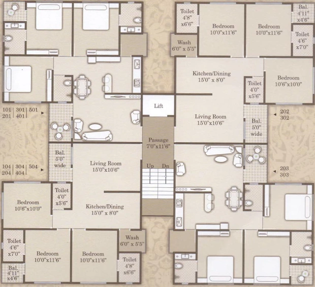 Floor Plan of Labh Jalsa in Sevasi, Vadodara - Image 186717
