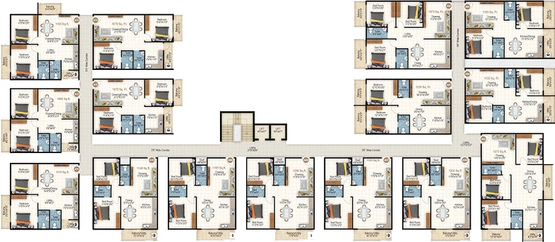 Floor Plan of SJ Pinnacle in Varthur, Bangalore - Image 176903