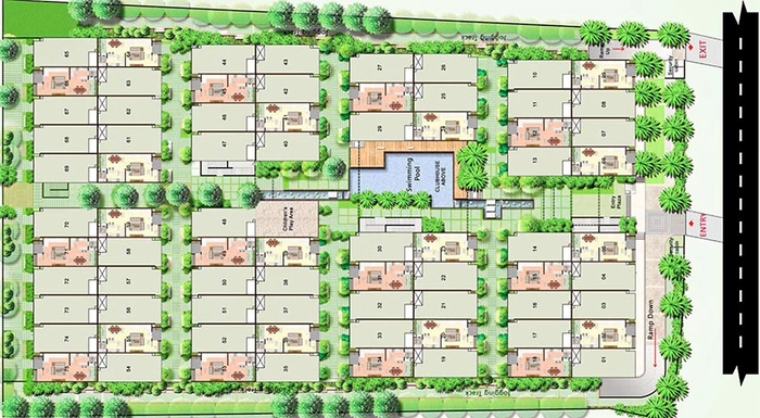 Master Plan of Citrus Zen Garden in Hebbal, Bangalore - Image 185475