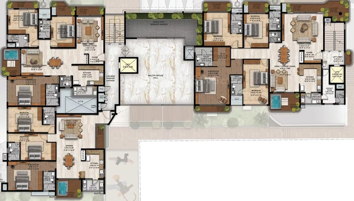 Floor Plan of CKPC Horizon in Haralur, Bangalore - Image 176511