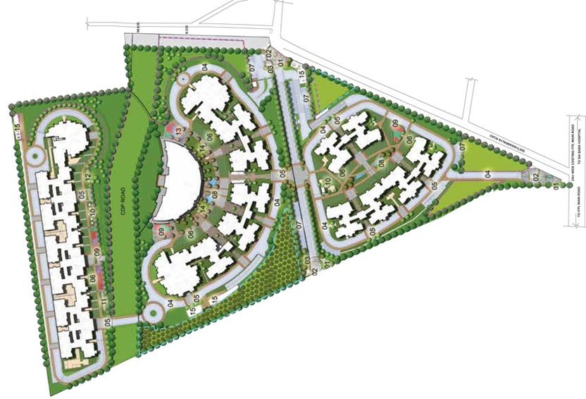 Master Plan of Brigade Lakefront in Whitefield, Bangalore - Image 102530