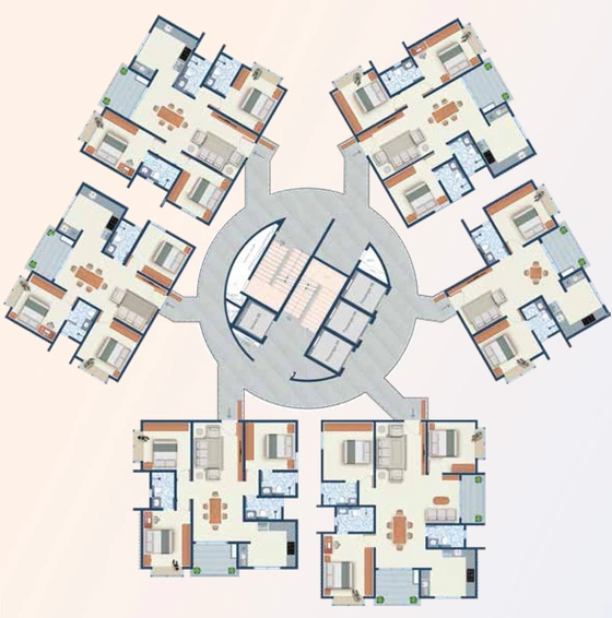 Floor Plan of Mahendra Arto Helix in Electronic City, Bangalore - Image 200470
