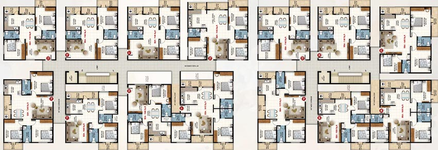 Floor Plan of Srinis Urbane in Volagerekallahalli, Bangalore - Image 184341