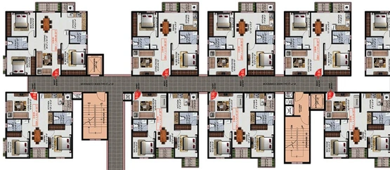 Floor Plan of Bhavya Dazzle in Sarjapur Road, Bangalore - Image 185466