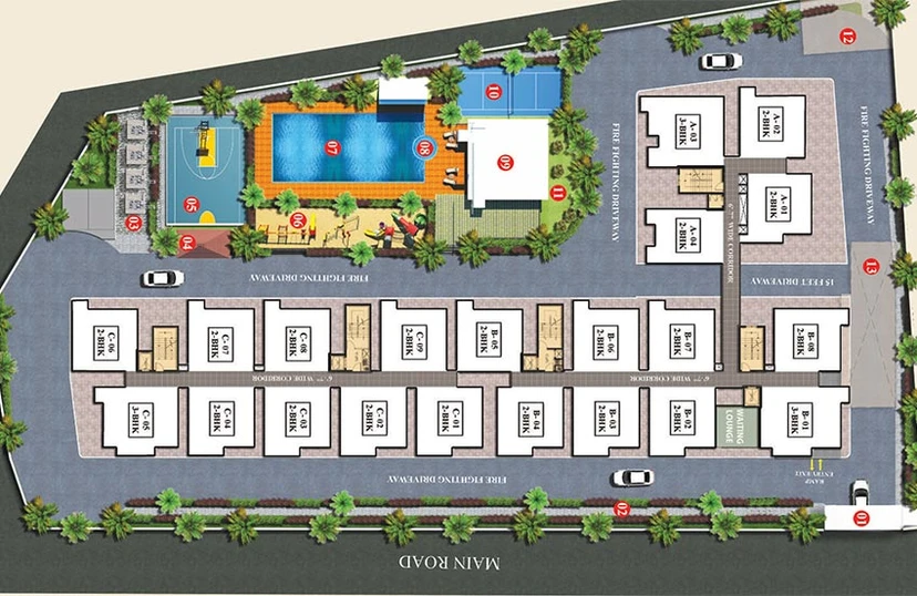 Master Plan of Bhavya Dazzle in Sarjapur Road, Bangalore - Image 185467