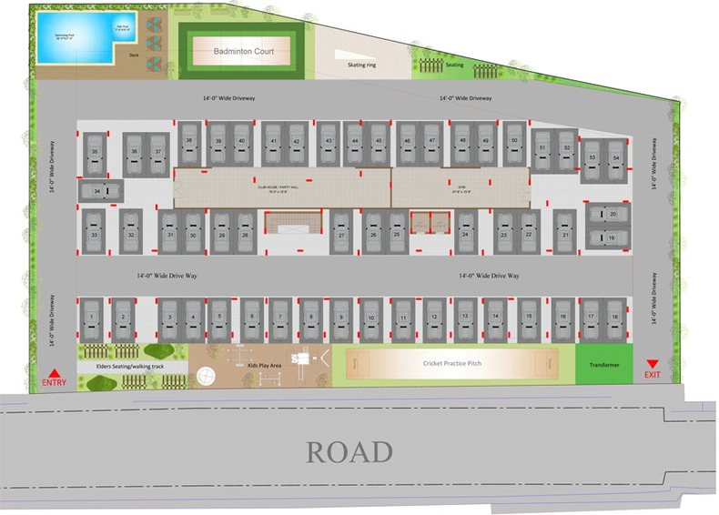 Master Plan of Green Home Anees Enclave in Sarjapur, Bangalore - Image 103120