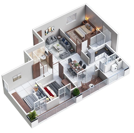 3 BHK Flat in Mana Uber Verdant 2 in Sarjapur Road, Bangalore - Image 820544