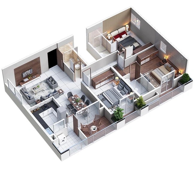 3 BHK Flat in Mana Uber Verdant 2 in Sarjapur Road, Bangalore - Image 820545