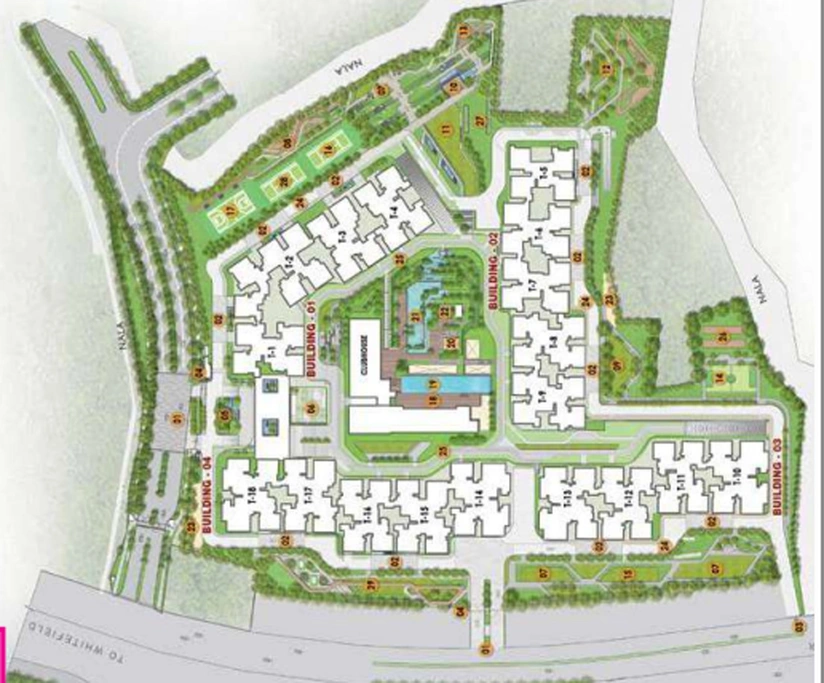 Master Plan of Prestige Raintree Park in Whitefield, Bangalore - Image 147918