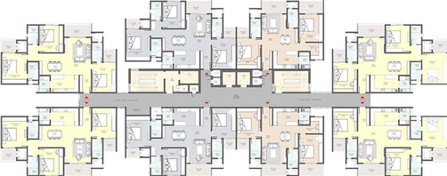 Floor Plan of Modern Serene Heights in Sarjapur Road, Bangalore - Image 187139