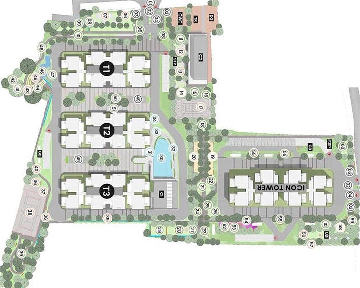 Master Plan of Modern Serene Heights in Sarjapur Road, Bangalore - Image 187140