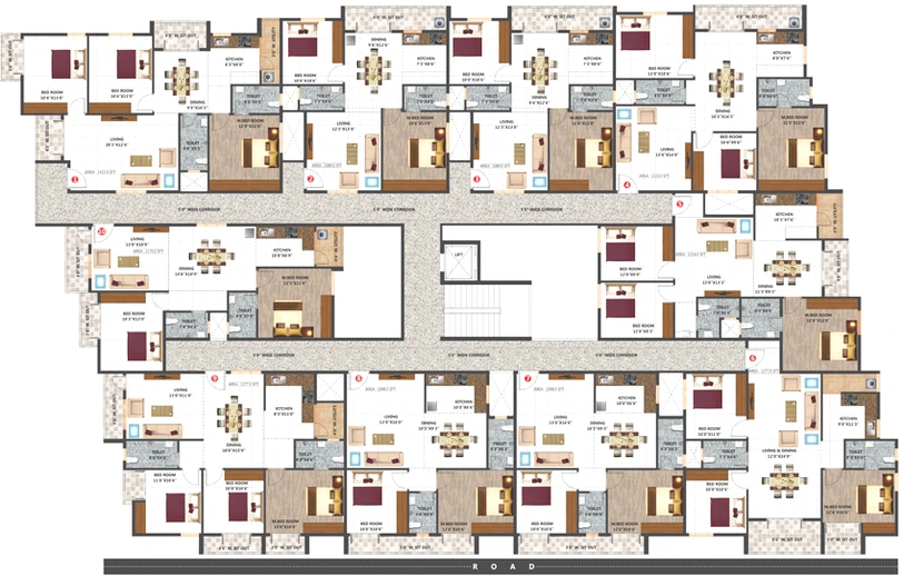 Floor Plan of Habulus Symphony in Electronic City, Bangalore - Image 103126