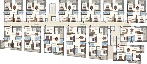 Floor Plan of Sai Raghavendras Tiara in Whitefield, Bangalore - Image 173359
