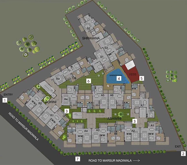 Master Plan of Adish Aradhra in Chandapura, Bangalore - Image 182131