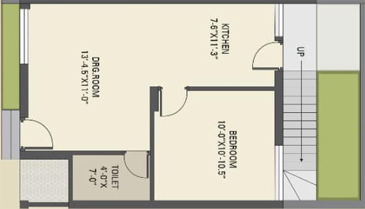 1 BHK House/Villa in Maitri Shree Hari Nandan Residency in Morlipura, Vadodara - Image 825651