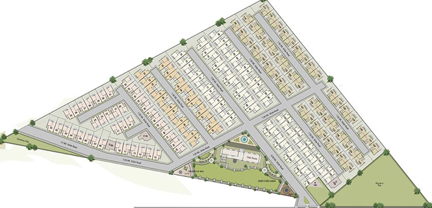 Master Plan of Maitri Shree Hari Nandan Residency in Morlipura, Vadodara - Image 199022