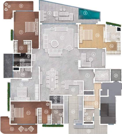 4 BHK Flat in MAIA Pelican Grove in Jakkur, Bangalore - Image 697052