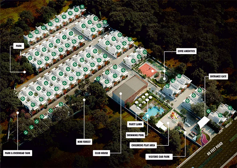Master Plan of Roja Soul Garden in Chandapura, Bangalore - Image 182523