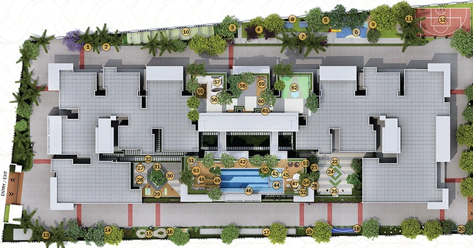 Master Plan of MSR Passion Square in Varthur, Bangalore - Image 176767