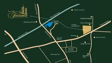 Location of Sahara Fatima Heights - Image 184794